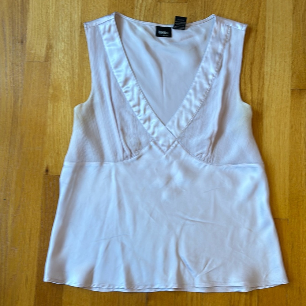 Lavender silk tank top